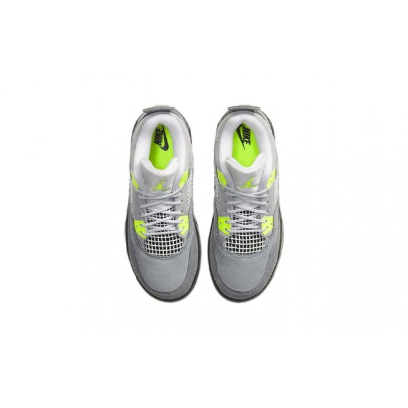 Air Jordan 4 Retro SE PS 'Neon 95' Cool Grey/Volt/Wolf Grey/Anthracite CT5344-007