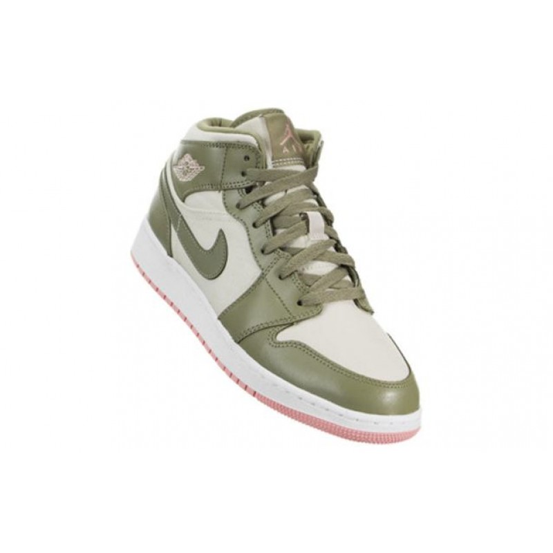 Air Jordan 1 Mid 'Bleached Coral' GG Trooper/Bleached Coral 555112-225