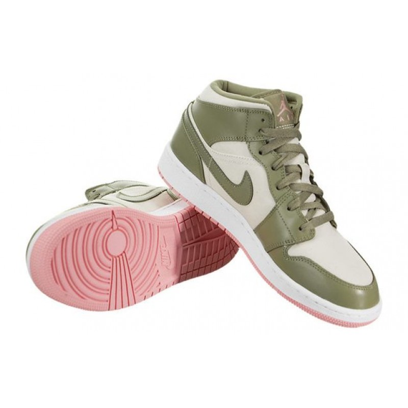 Air Jordan 1 Mid 'Bleached Coral' GG Trooper/Bleached Coral 555112-225