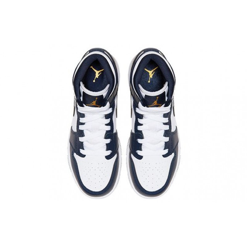 Air Jordan 1 Mid GS White Obsidian 554725-174