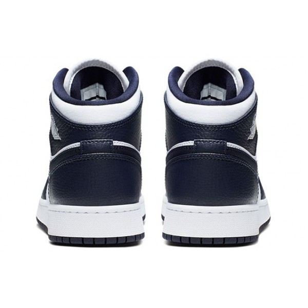 Air Jordan 1 Mid GS White Obsidian 554725-174