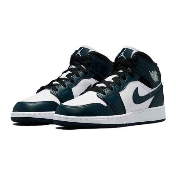 Air Jordan 1 Mid (GS) Dark Teal 554725-411