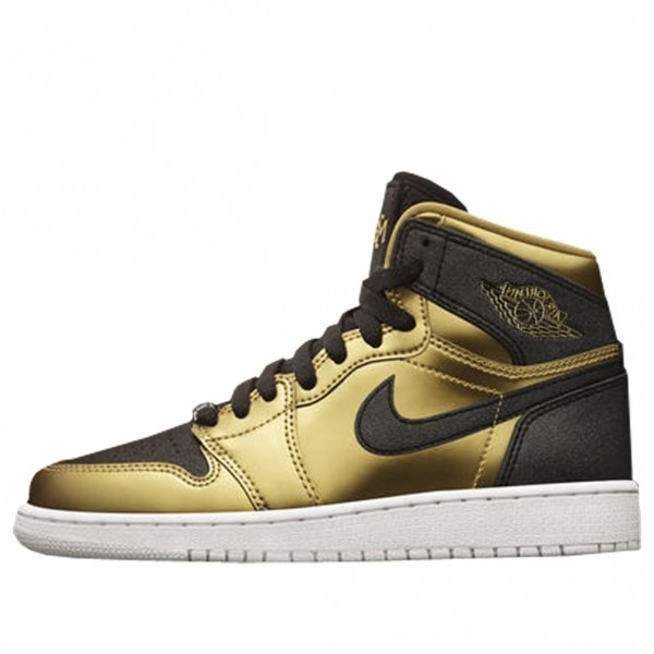 Air Jordan 1 Retro High BHM GG Mtlc Gold 909805-700