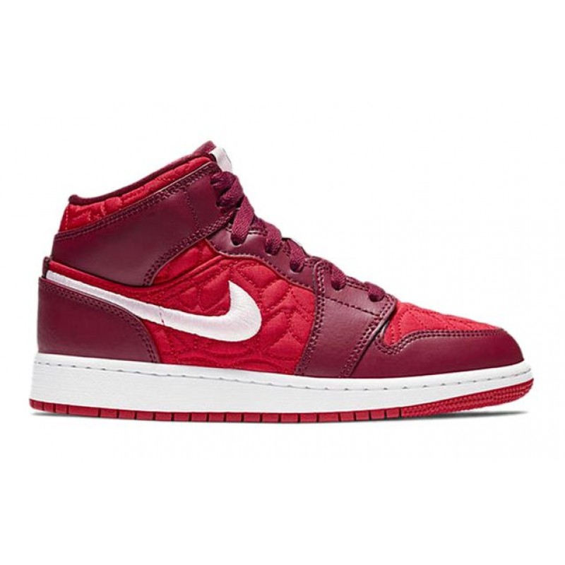 Air Jordan 1 Mid SE GS 'Gym Red' Gym Red/Pink Foam/Dark Beetroot/White AV5174-600