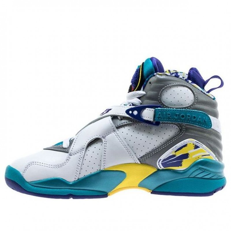 Womens WMNS Air Jordan 8 Retro White Aqua CI1236-100