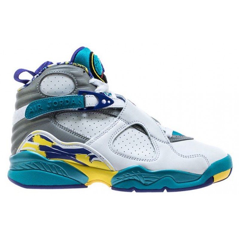 Womens WMNS Air Jordan 8 Retro White Aqua CI1236-100