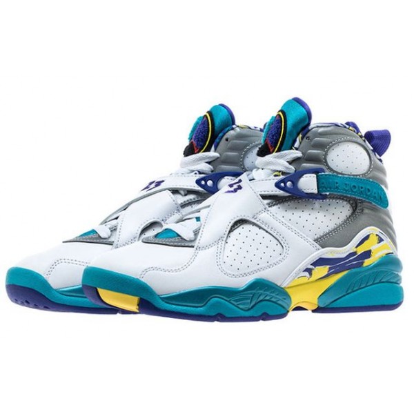 Womens WMNS Air Jordan 8 Retro White Aqua CI1236-100