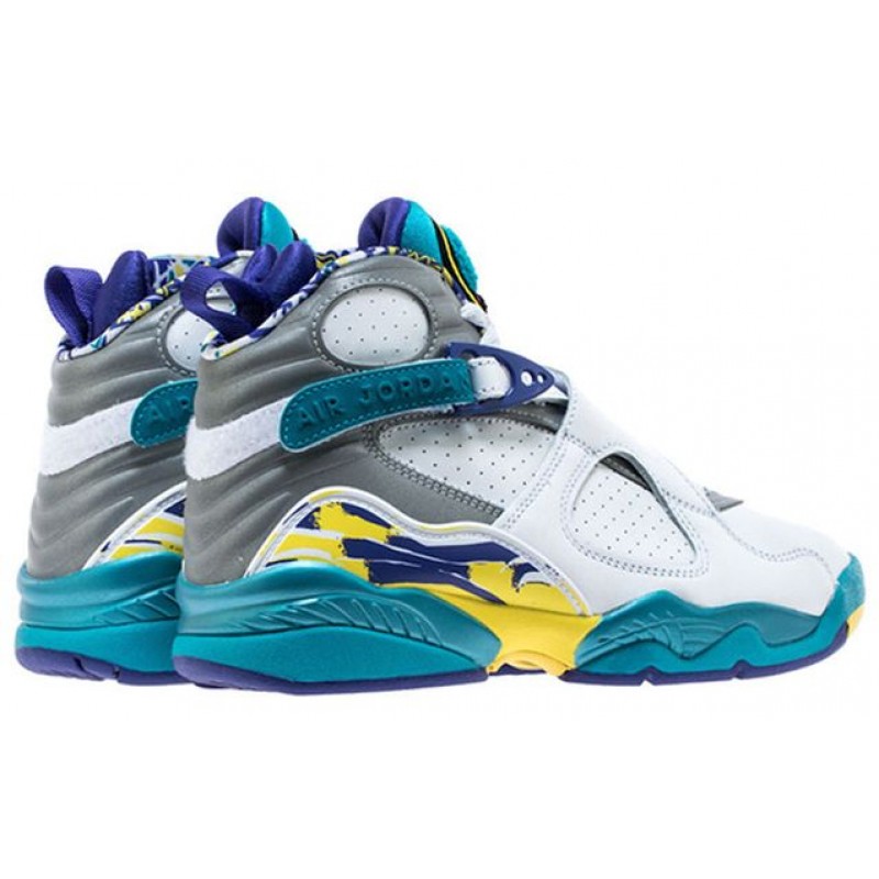 Womens WMNS Air Jordan 8 Retro White Aqua CI1236-100