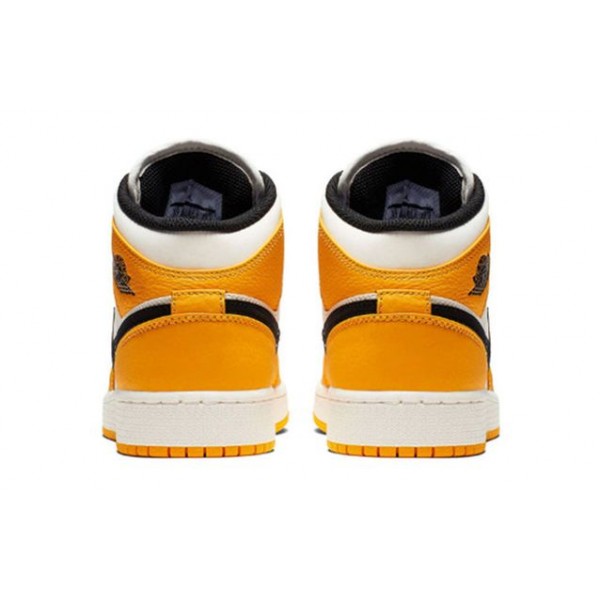 Air Jordan 1 Mid'Lakers' GS University Gold/Pale Ivory-Court Purple-Black BQ6931-700