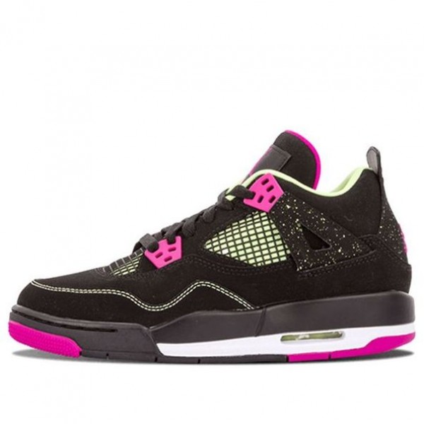 Air Jordan 4 Retro 30TH GG Black Fuchsia Flash Lime 705344-027