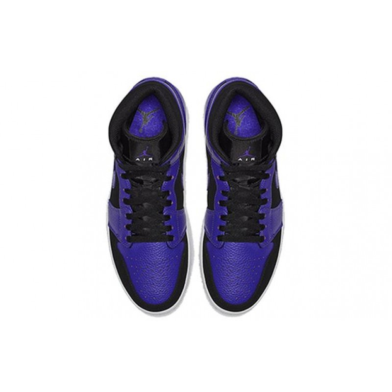 Air Jordan 1 Mid Black Dark Concord 554724-051