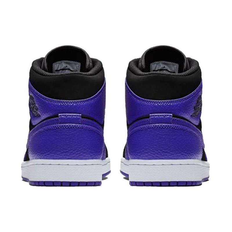 Air Jordan 1 Mid Black Dark Concord 554724-051