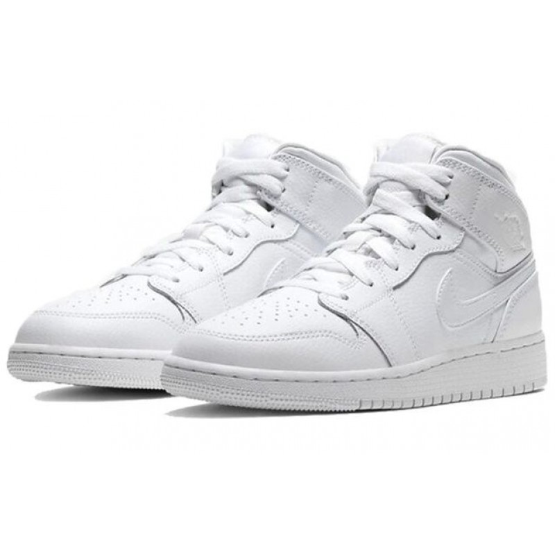 Air Jordan 1 Mid GS White 554725-126