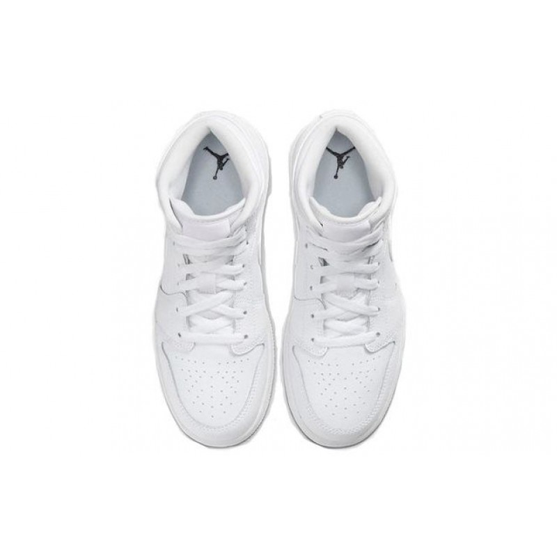 Air Jordan 1 Mid GS White 554725-126