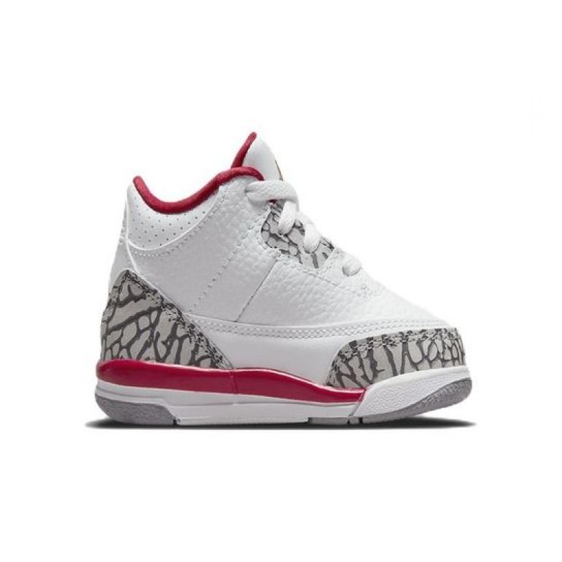 Air Jordan 3 Retro Cardinal Red TD 832033-126