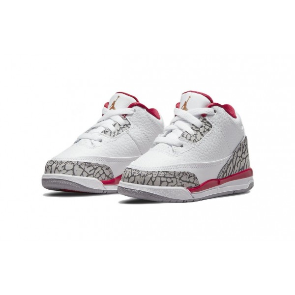 Air Jordan 3 Retro Cardinal Red TD 832033-126