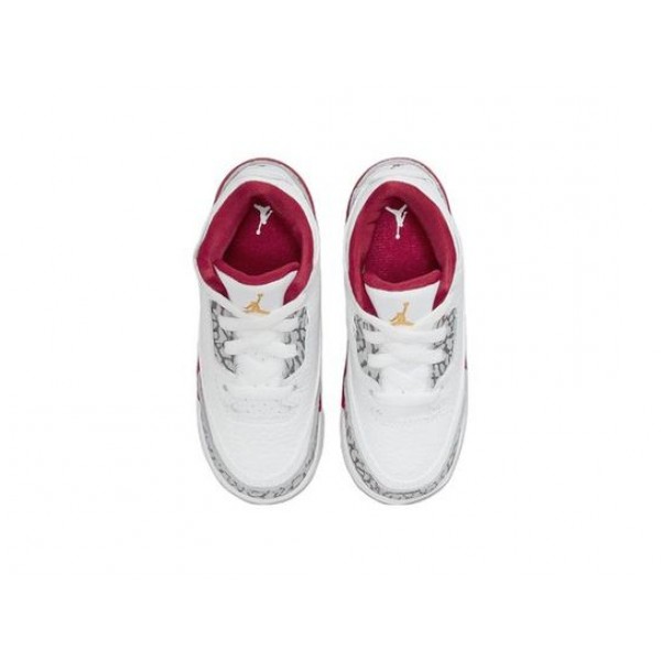 Air Jordan 3 Retro Cardinal Red TD 832033-126