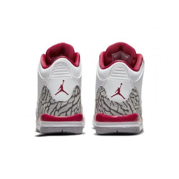 Air Jordan 3 Retro Cardinal Red TD 832033-126