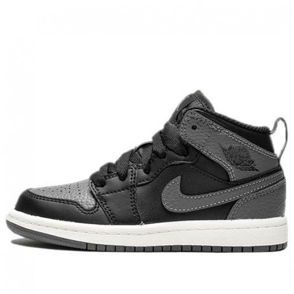 Air Jordan 1 Mid BP 'Dark Grey' Black/Dark Grey-Summit White 640734-041