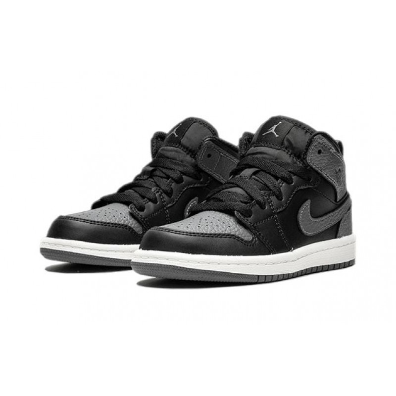 Air Jordan 1 Mid BP 'Dark Grey' Black/Dark Grey-Summit White 640734-041