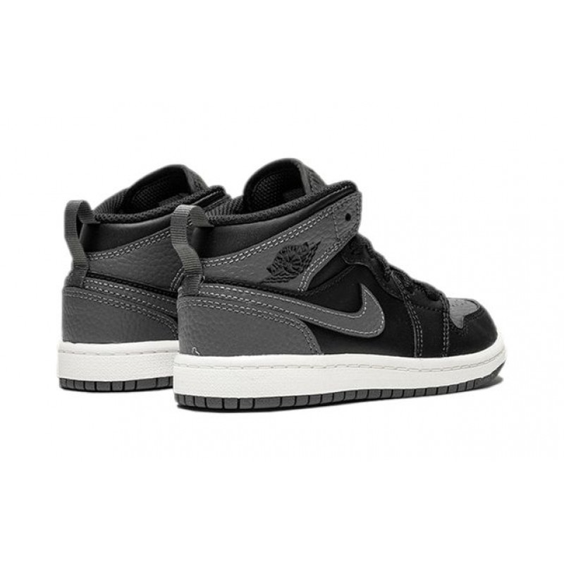 Air Jordan 1 Mid BP 'Dark Grey' Black/Dark Grey-Summit White 640734-041