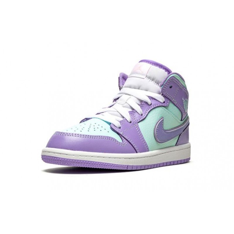 Air Jordan 1 Mid Purple Glacier Blue BP 640734-500