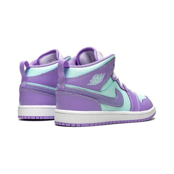 Air Jordan 1 Mid Purple Glacier Blue BP 640734-500