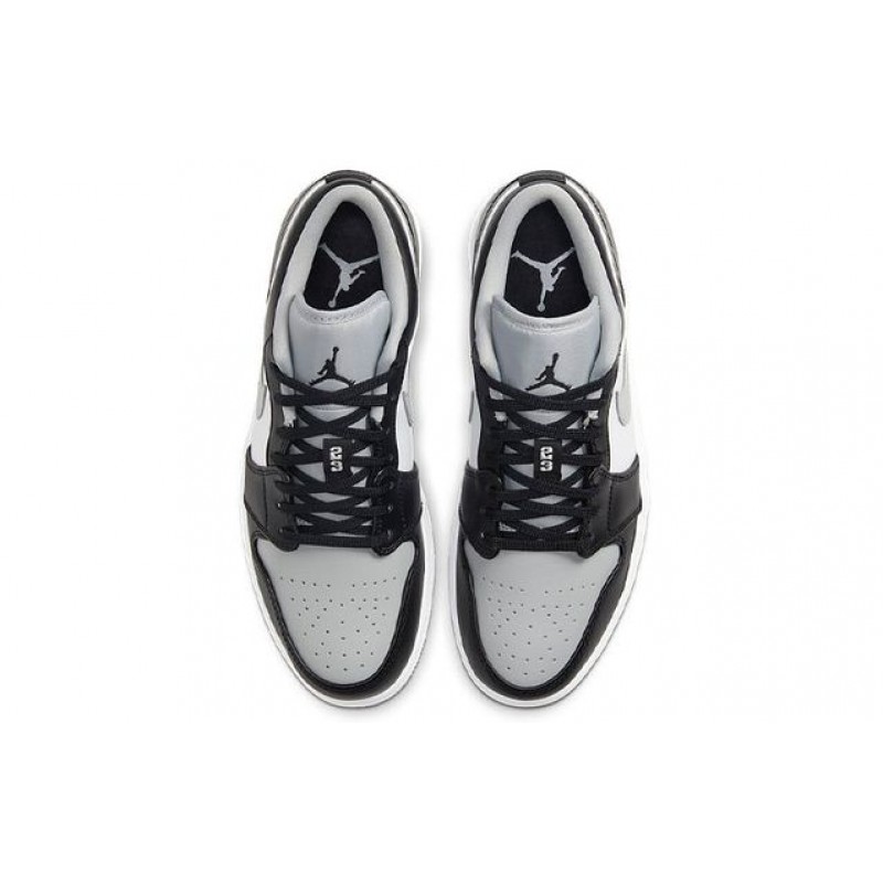 Air Jordan 1 Low 'Smoke Grey' Black/Black/Light Smoke Grey/White 553558-039