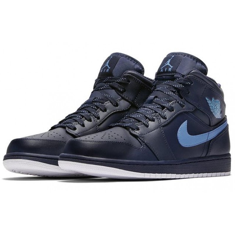 Air Jordan 1 Mid Obsidian 554724-405