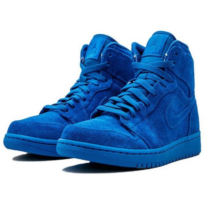 Air Jordan 1 Retro High 'Blue Suede' Game Royal/Game Royal 332550-404