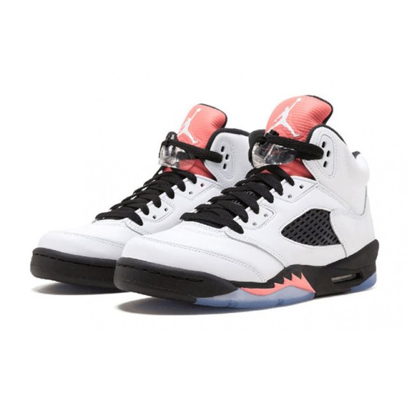 Air Jordan 5 Retro'Sunblush' GS White/Black-Sunblush 440892-115