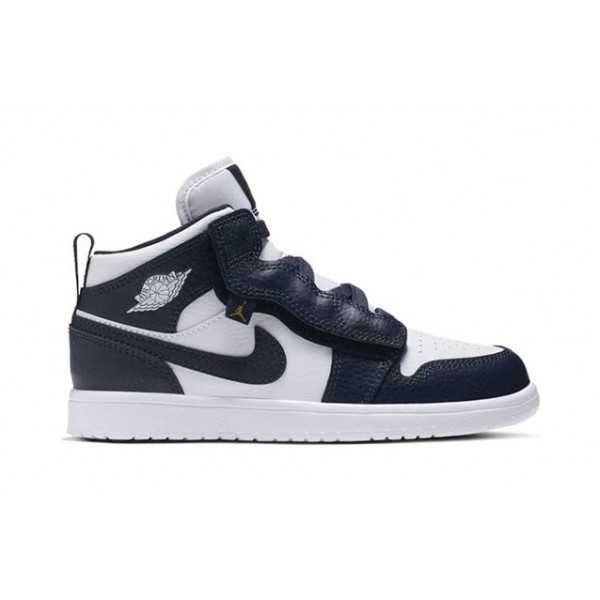 Air Jordan 1 Mid ALT PS 'Obsidian' White/Metallic Gold/Obsidian AR6351-174