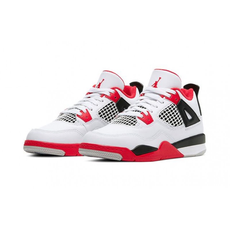 Air Jordan 4 Retro PS 'Fire Red' 2020 White/Black/Tech Grey/Fire Red BQ7669-160