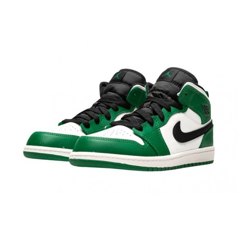 Air Jordan 1 Mid SE PS 'Pine Green' Pine Green/Black-Sail BQ6932-301