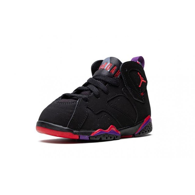 Air Jordan 7 Retro TD 'Raptor' 2012 Black/Team Red-Dark Charcoal-Club Purple 304772-018