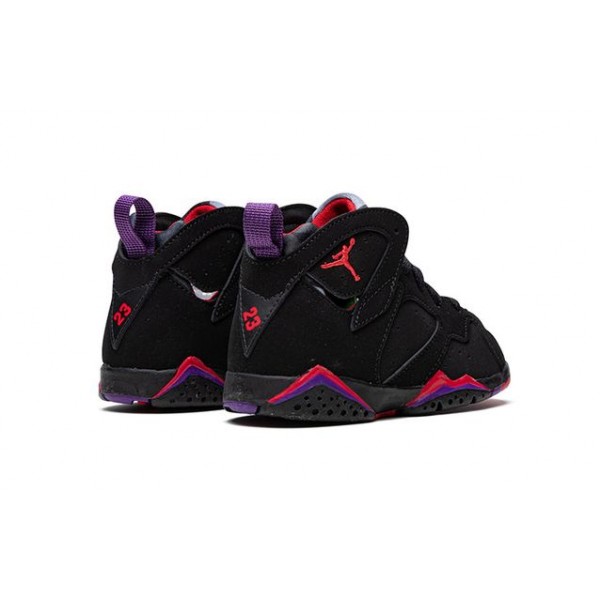 Air Jordan 7 Retro TD 'Raptor' 2012 Black/Team Red-Dark Charcoal-Club Purple 304772-018