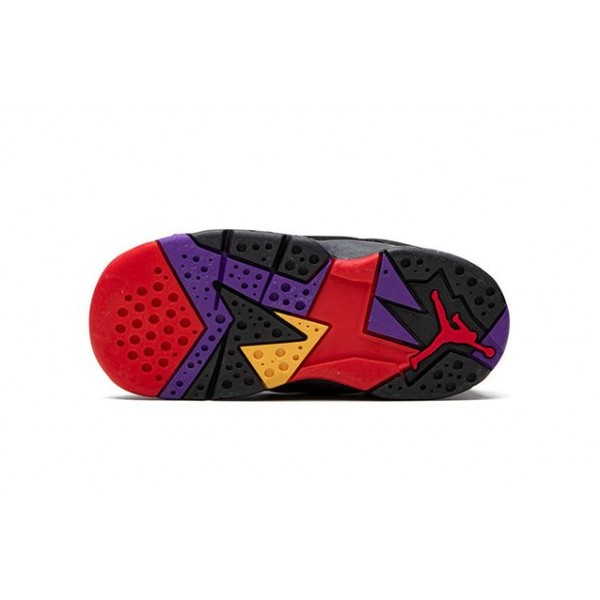 Air Jordan 7 Retro TD 'Raptor' 2012 Black/Team Red-Dark Charcoal-Club Purple 304772-018