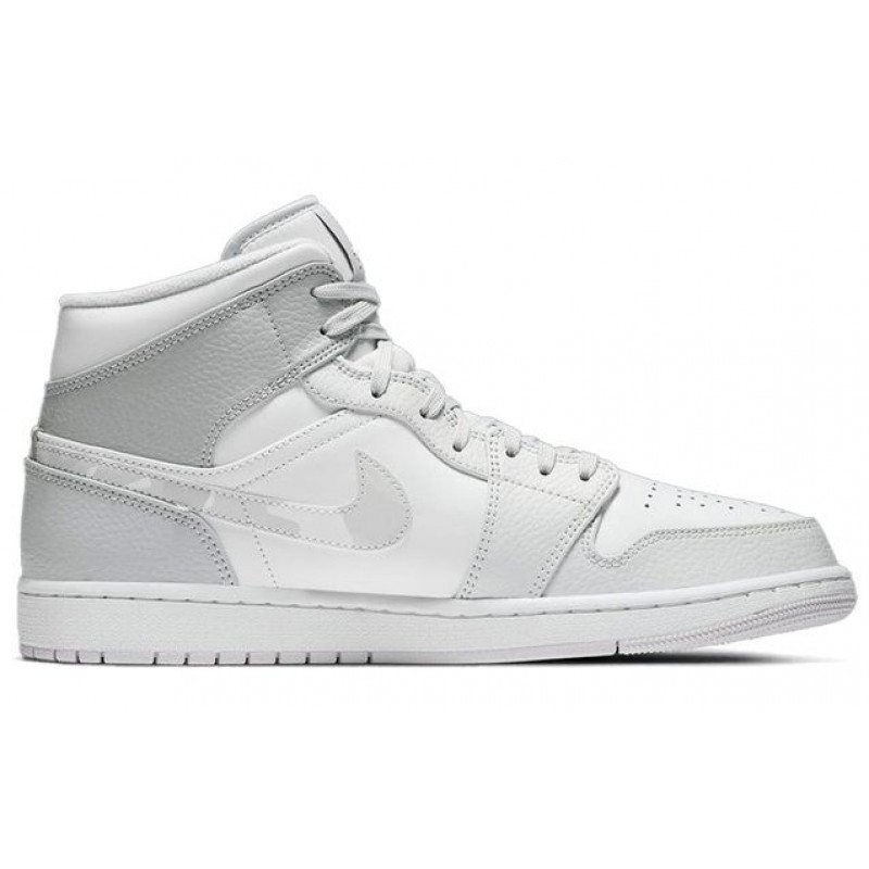 Air Jordan 1 Mid 'Swoosh Logo - Grey Camo' White/Photon Dust/Grey Fog DC9035-100