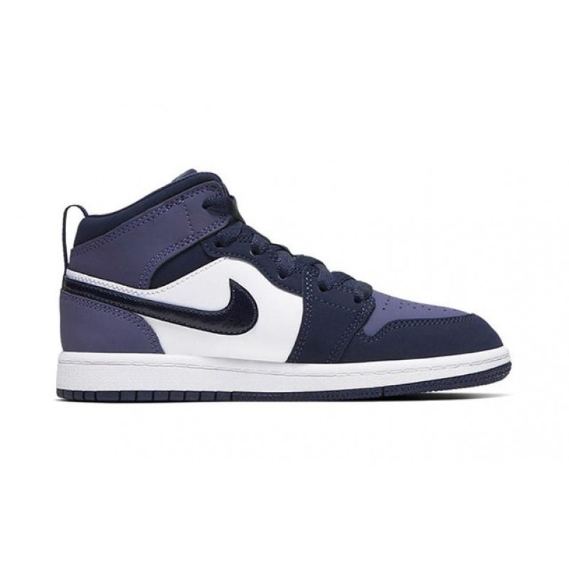 Air Jordan 1 Mid PS 'Sanded Purple' Obsidian/Sanded Purple/White 640734-445