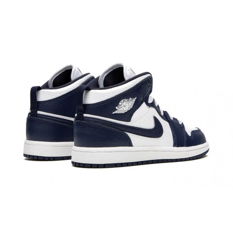 Air Jordan 1 Mid PS 'Obsidian' White/Metallic Gold/Obsidian 640734-174