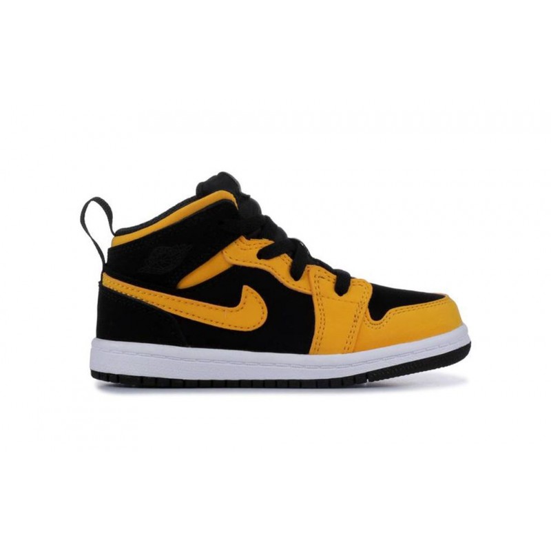 Air Jordan 1 Mid TD 'Reverse New Love' Black/White-University Gold 640735-071