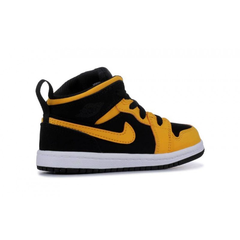 Air Jordan 1 Mid TD 'Reverse New Love' Black/White-University Gold 640735-071