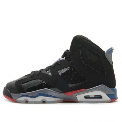 Air Jordan 6 Retro GS 'Piston' Black/Varsity Red-Tr Bl-Lt Grpht 384665-001