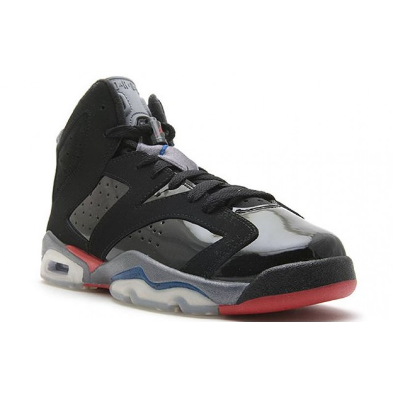 Air Jordan 6 Retro GS 'Piston' Black/Varsity Red-Tr Bl-Lt Grpht 384665-001