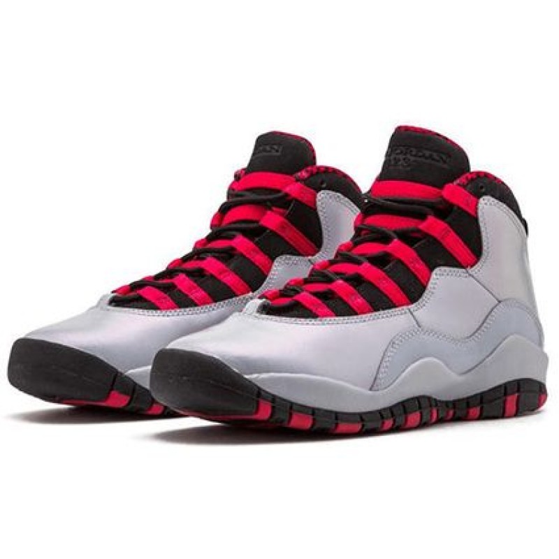 Air Jordan 10 Retro GG 'Legion Red' Wolf Grey/Black-Legion Red 487211-009