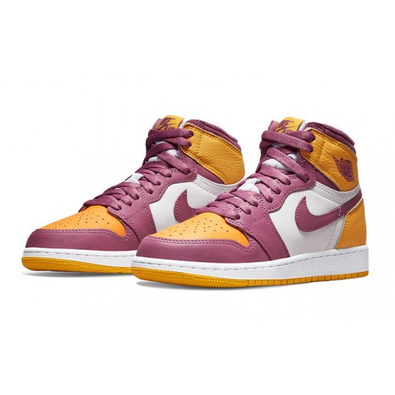 Air Jordan 1 Retro High OG (GS) University Gold and Light Bordeaux 575441-706