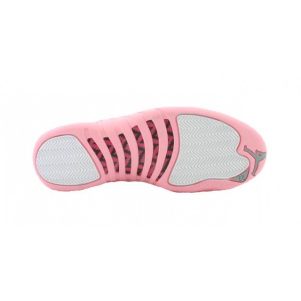 Womens WMNS Air Jordan 12 Retro Low 'Real Pink' White/Real Pink-Metallic Silver 308306-161