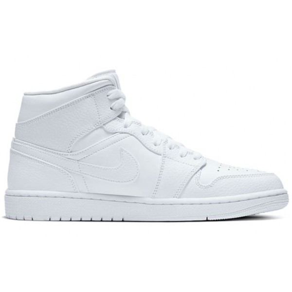 Air Jordan 1 Mid Triple White 554724-130