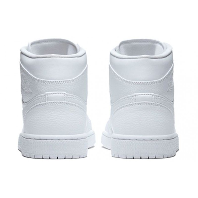 Air Jordan 1 Mid Triple White 554724-130