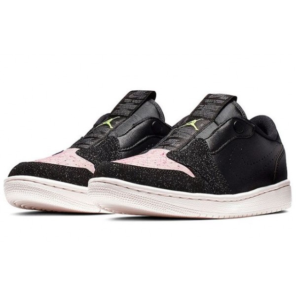 Womens WMNS Air Jordan 1 Low Slip 'Silt Red' Black/Volt-Phantom-Silt Red AV3918-002